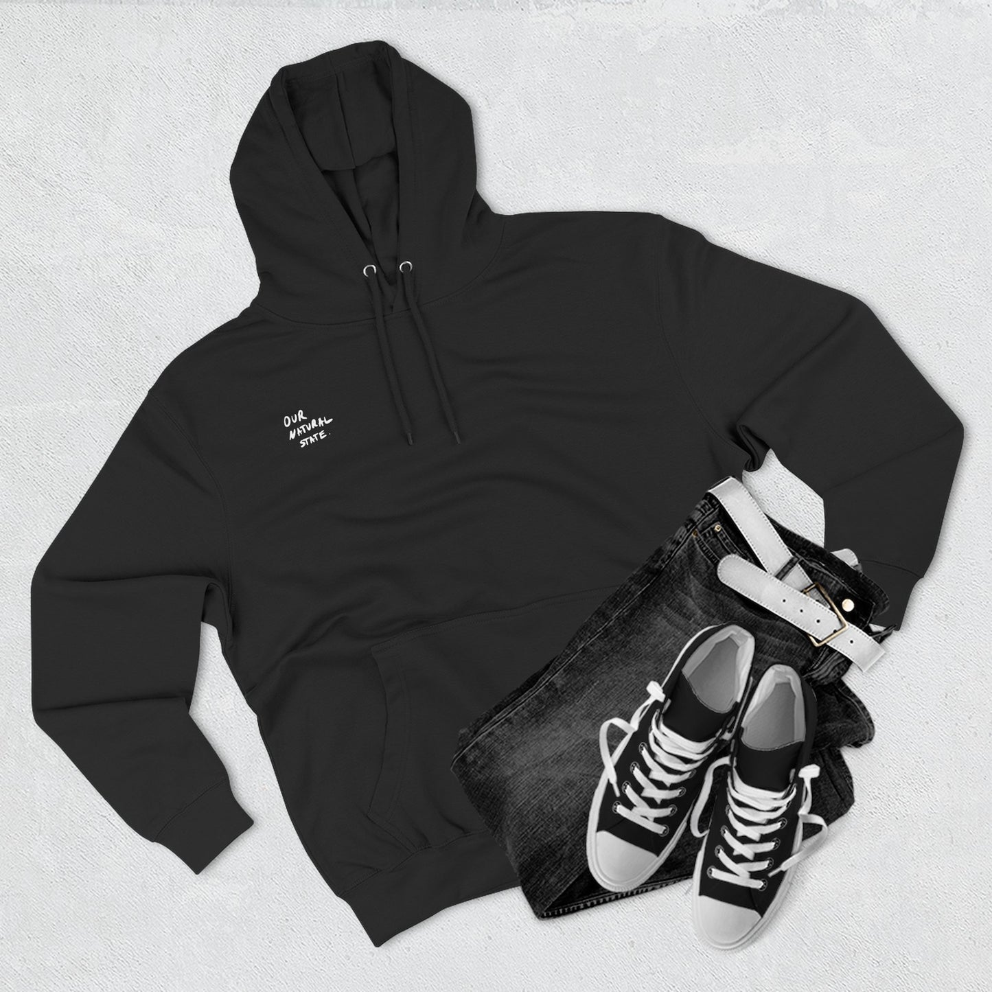 Just be you - Three-Panel Fleece Hoodie from OurNaturalState.