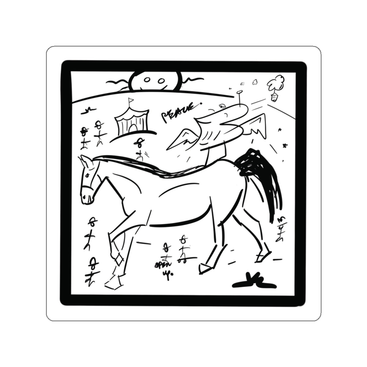 A ride to remember- DieCut Stickers, Horse Lover Gifts, Art Stickers for Journals from OurNaturalState.
