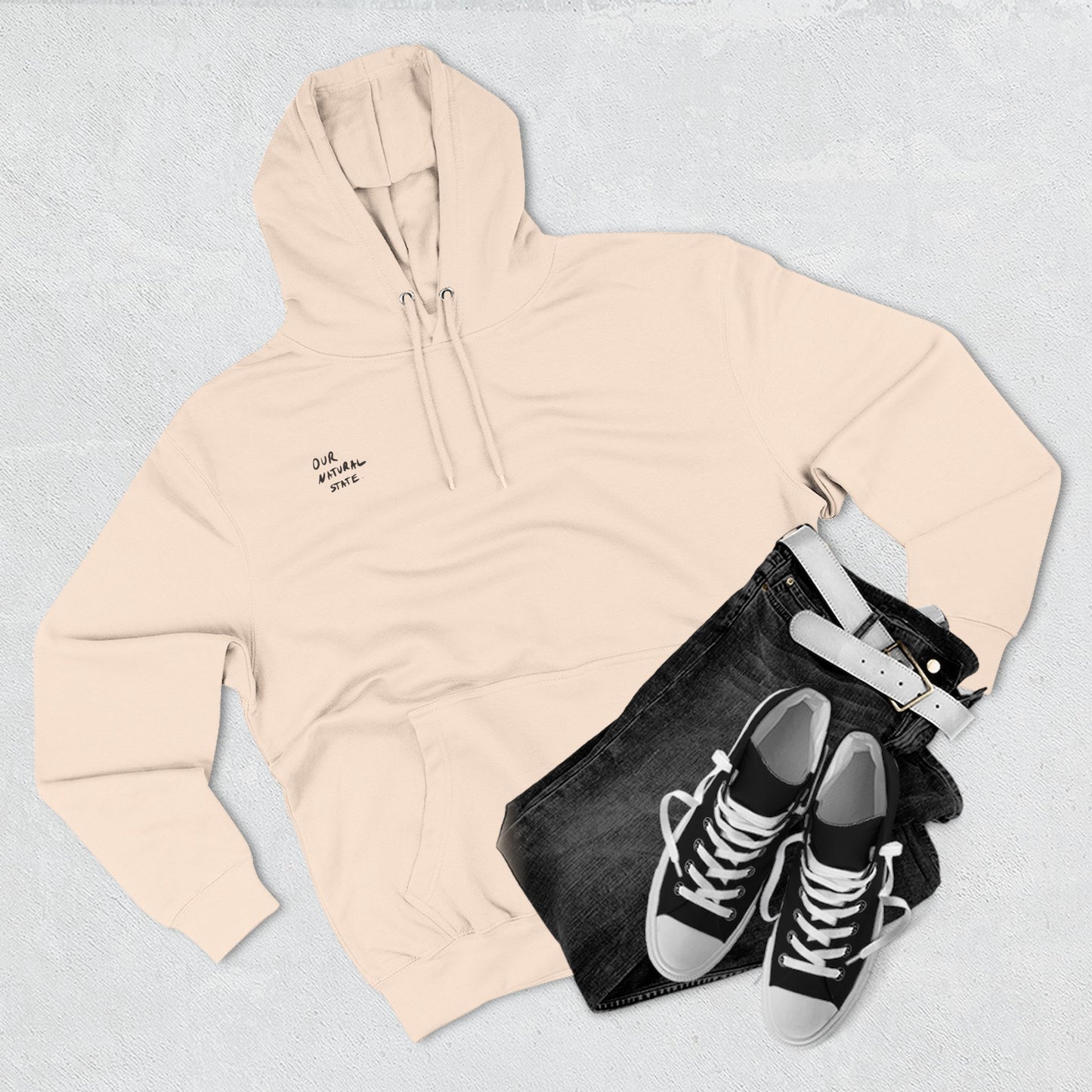 Free to be who you are. - Cozy Fleece Hoodie for Playful Spirits, Perfect for Relaxing, Casual Wear from OurNaturalState