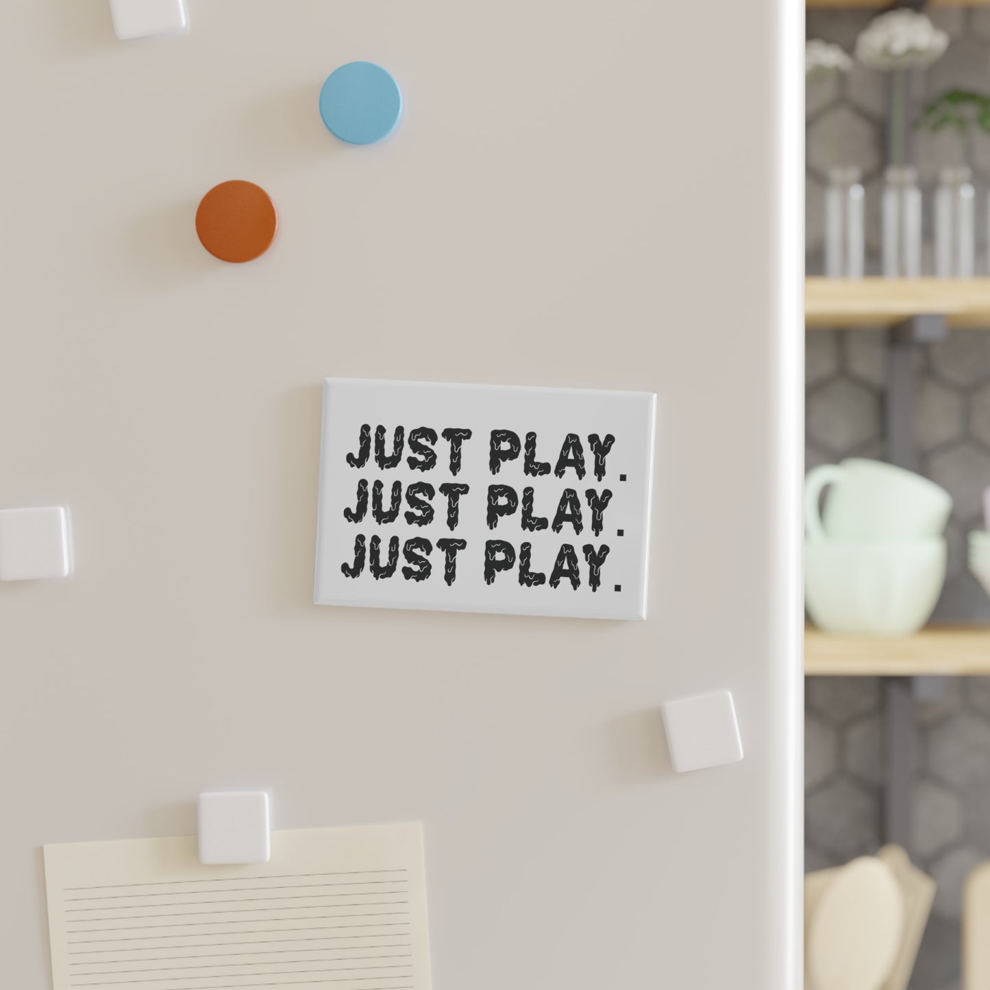 Just Play - Button Magnets, Fridge Decor, Gift for Kids, Art Playroom Decor, Games Room Essentials from OurNaturalState.