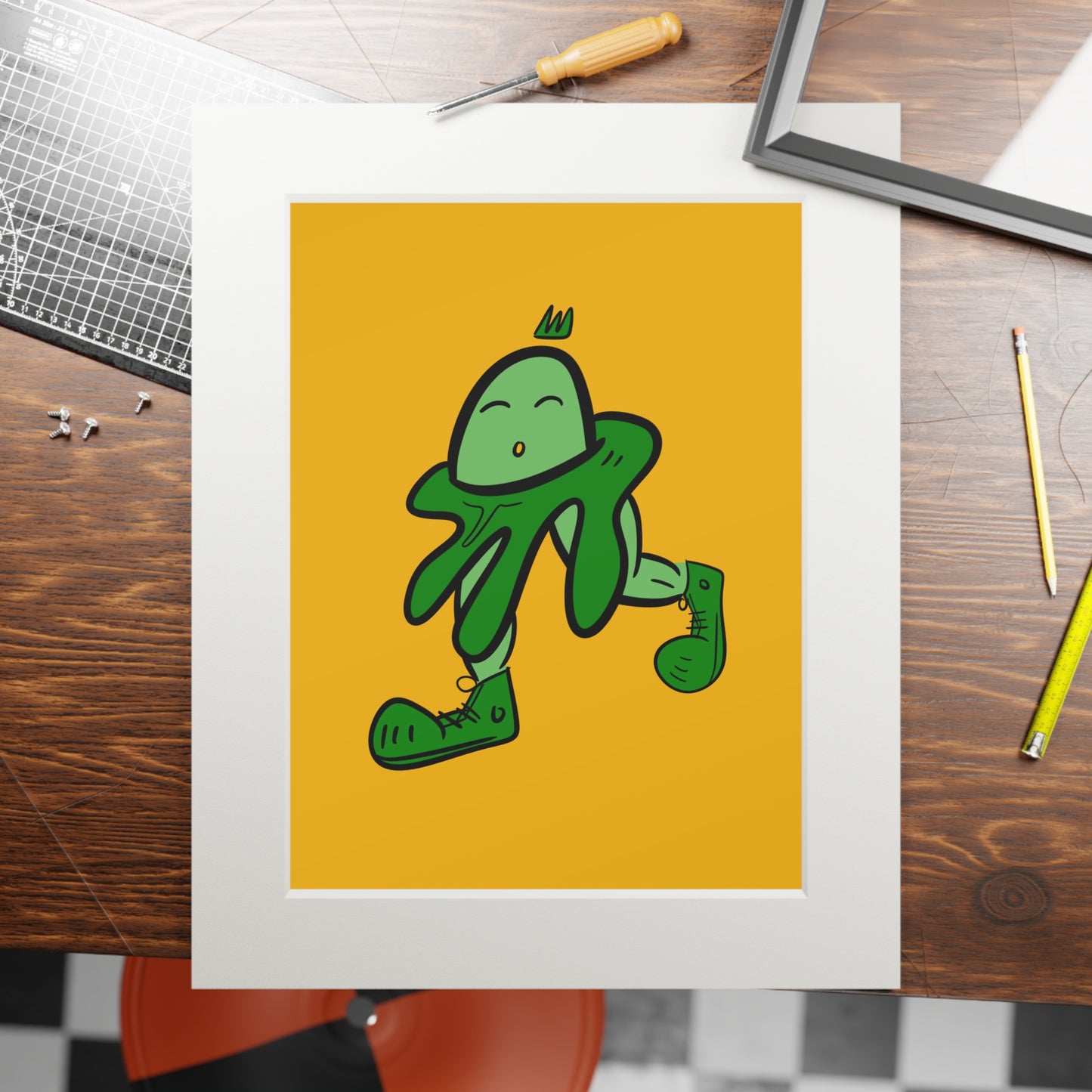 Smooth egg - digital copy print with frame from OurNaturalState.