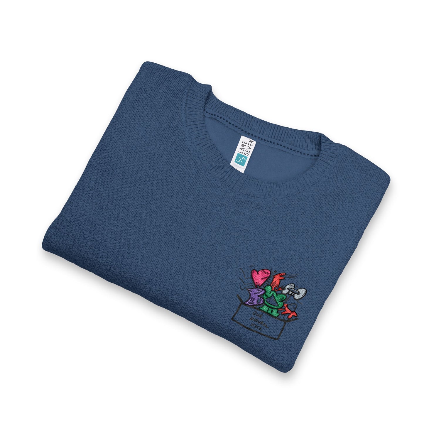 Don’t let them put you in a box - Cozy Embroidered Nantucket Sweatshirt, Casual Unisex Crewneck, Autumn Apparel from OurNaturalState.