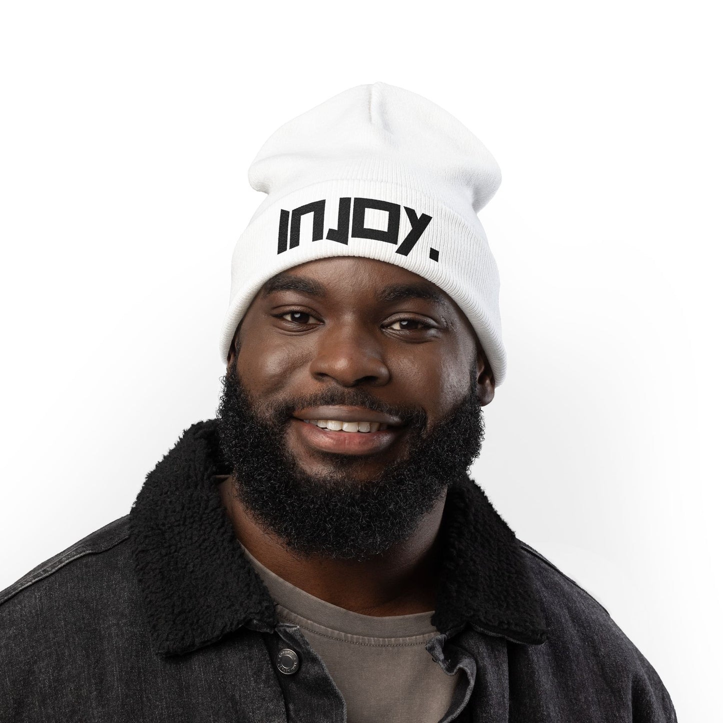 INJOY. - Embroidered Knit Beanie Cozy Beanie from OurNaturalState.
