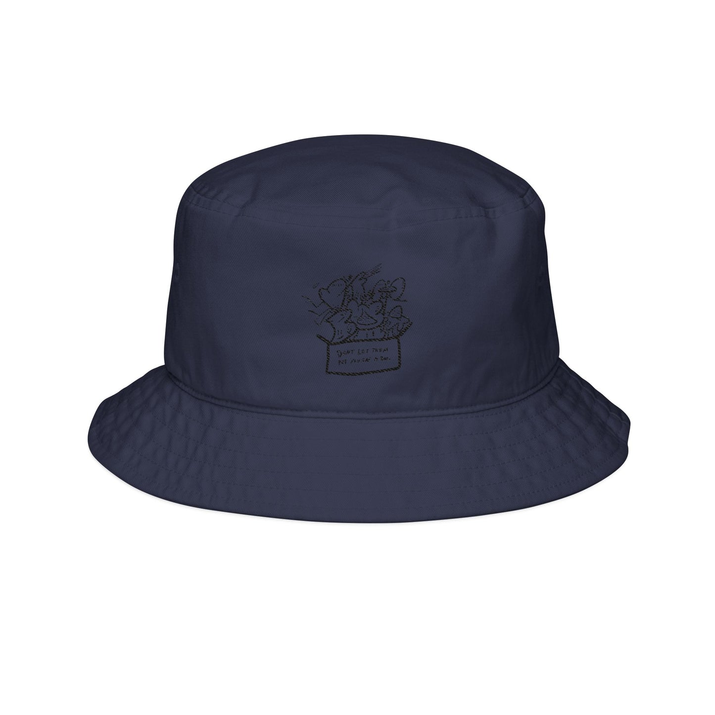 Don’t let them put you in a box - Embroidered Bucket Hat with Unique Design, Fashionable Sun Hat, Summer Accessory, Casual Wear from OurNaturalState.