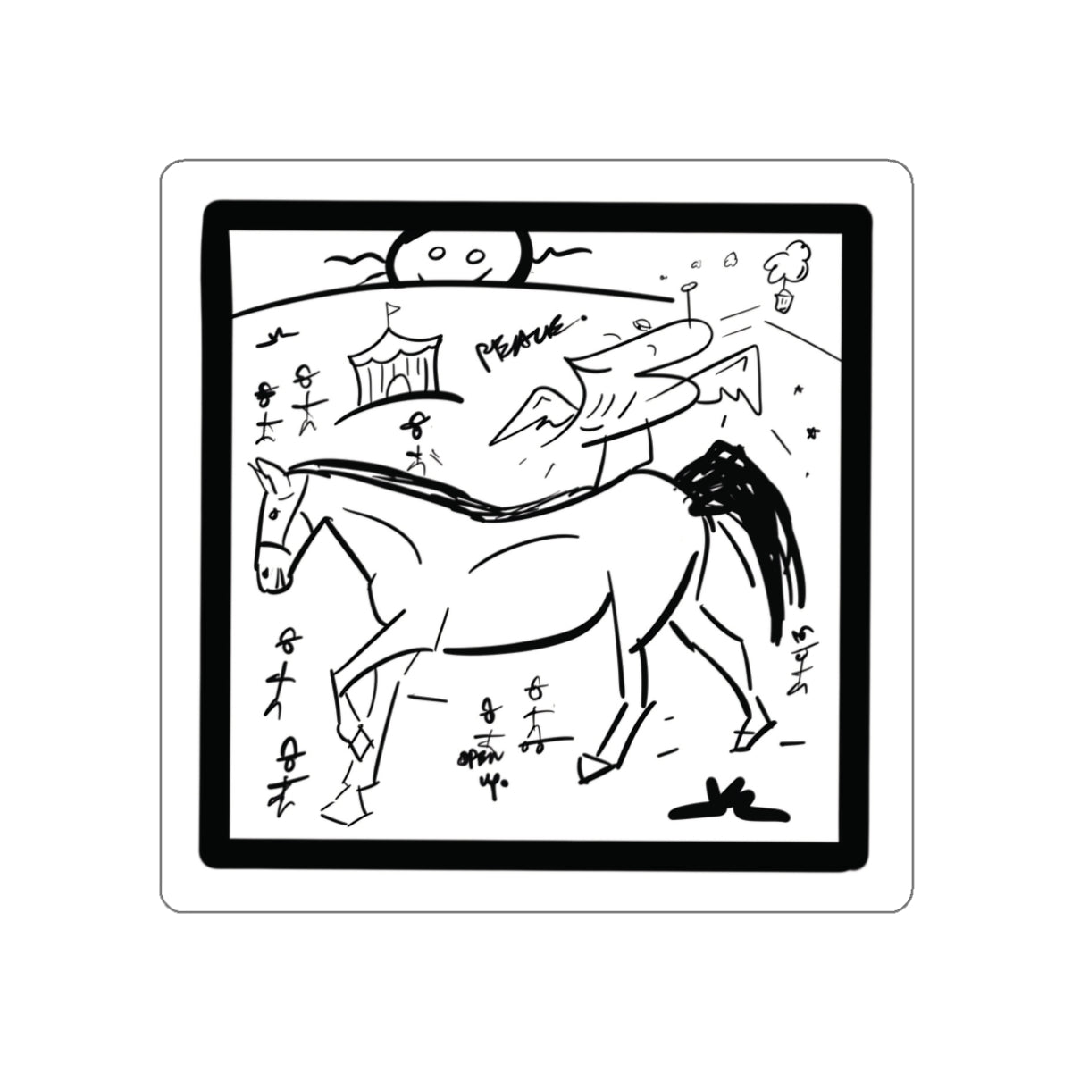 A ride to remember- DieCut Stickers, Horse Lover Gifts, Art Stickers for Journals from OurNaturalState.