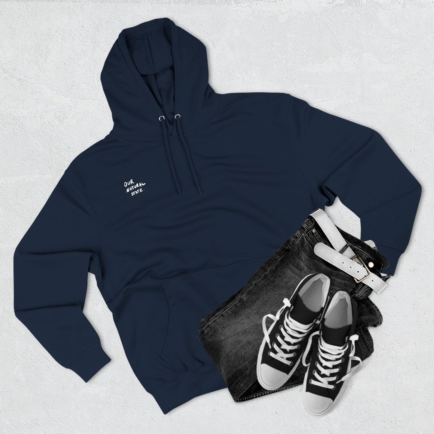 Just be you - Three-Panel Fleece Hoodie from OurNaturalState.