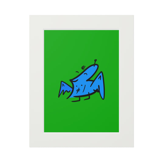 Smooth bird print - digital copy print with frame from OurNaturalState.