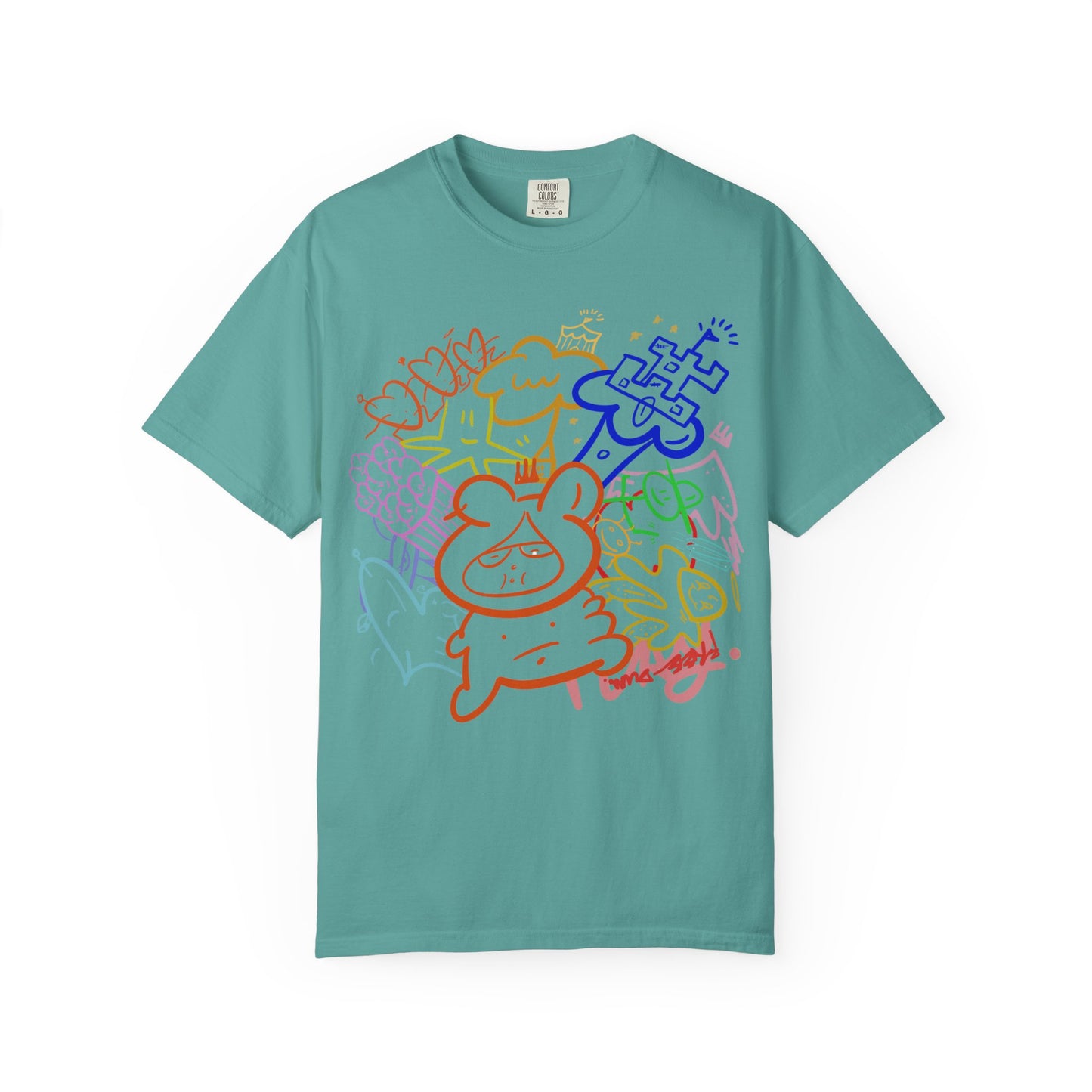 Freinds — Rainbow Sketch Art Tee from OurNaturalState.