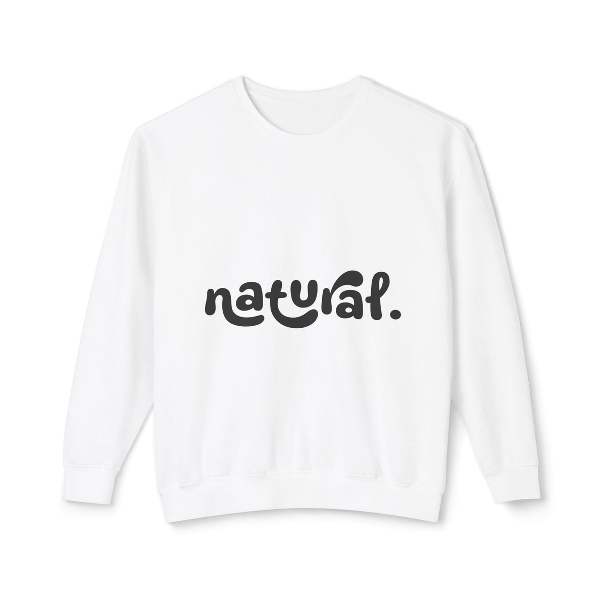 Natural - Hoodie Minimal Script Fleece Pullover from ournaturalstate.