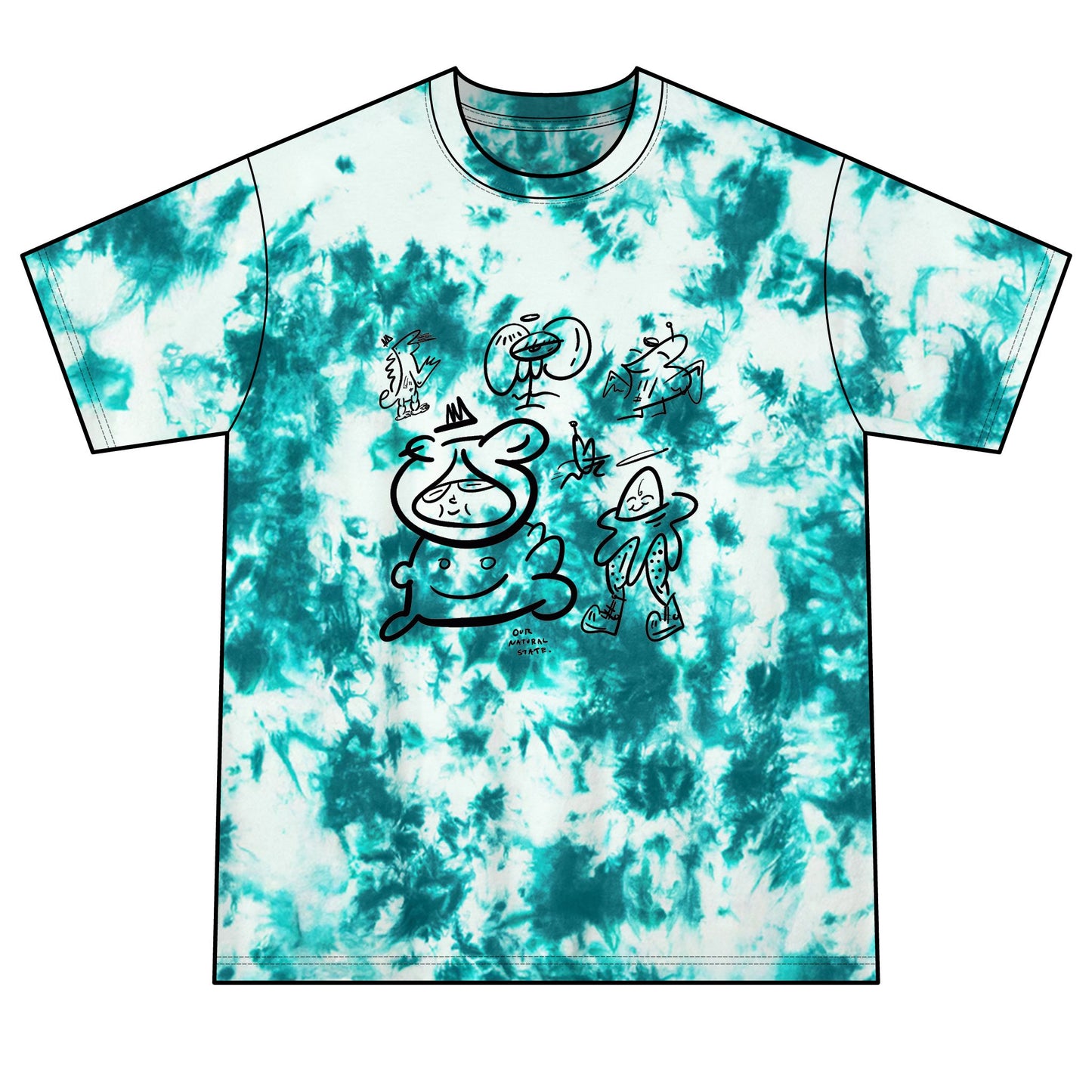 Family. - Spiral Tie Dye Tee, Colorful Casual Wear for Festivals from OurNaturalState.