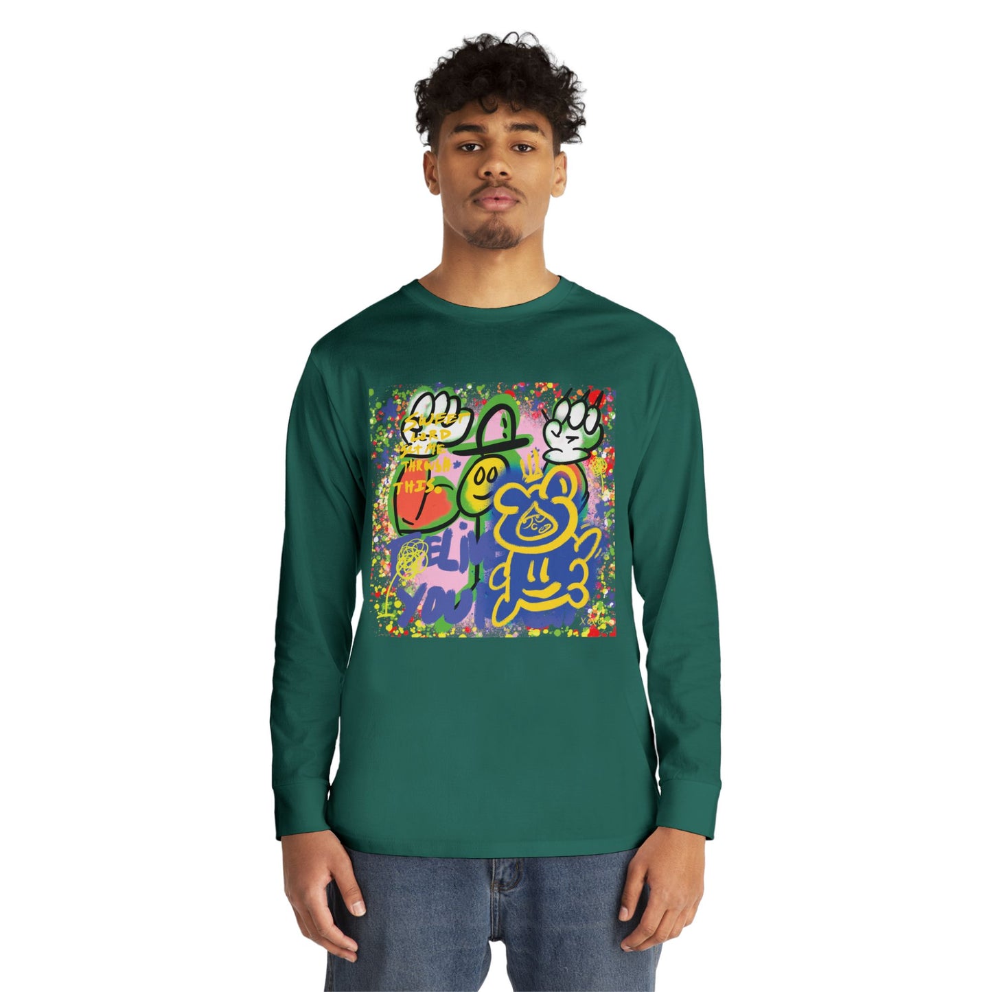 Bear - Long Sleeve Tee,  Streetwear Graphic Crewneck from OurNaturalState.