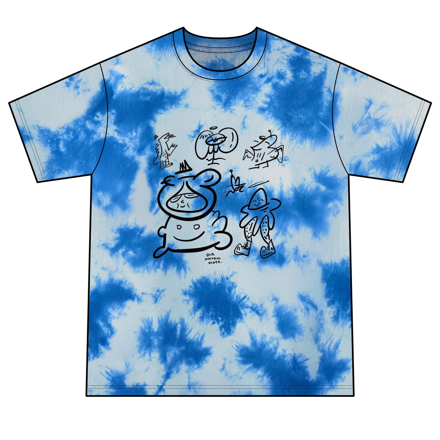 Family. - Spiral Tie Dye Tee, Colorful Casual Wear for Festivals from OurNaturalState.