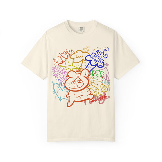 Freinds — Rainbow Sketch Art Tee from OurNaturalState.