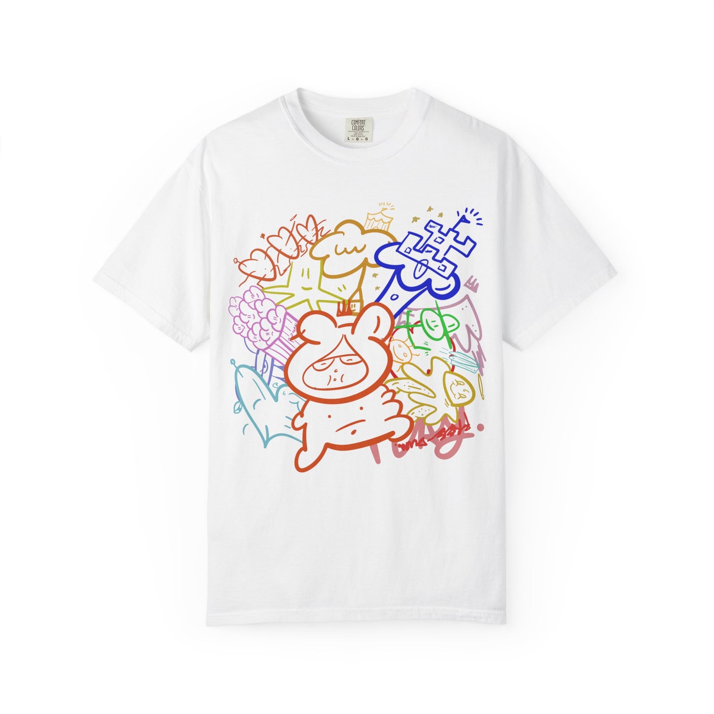 Freinds — Rainbow Sketch Art Tee from OurNaturalState.