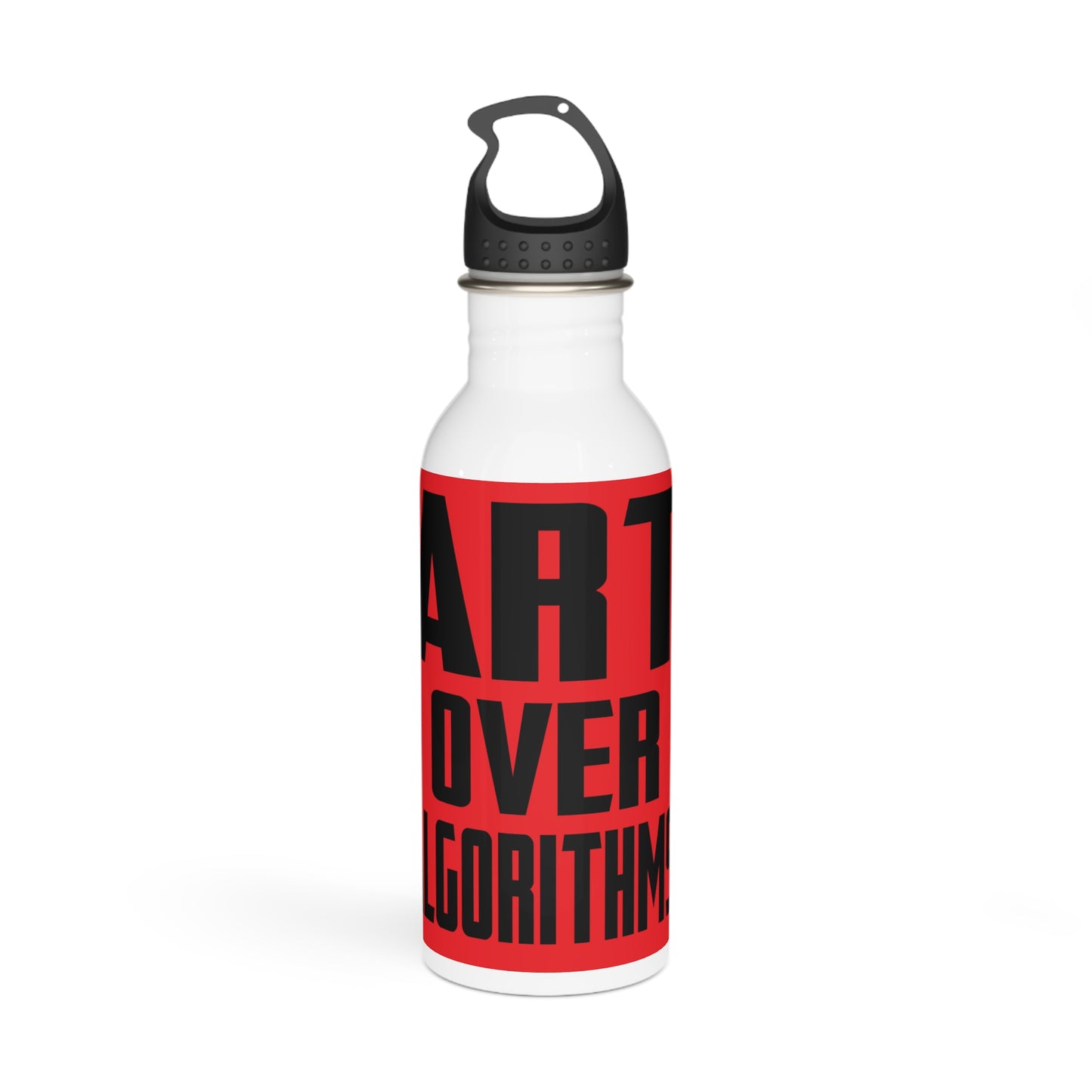 Art over Algorithms, Stainless Steel Water Bottle from OurNaturalState.