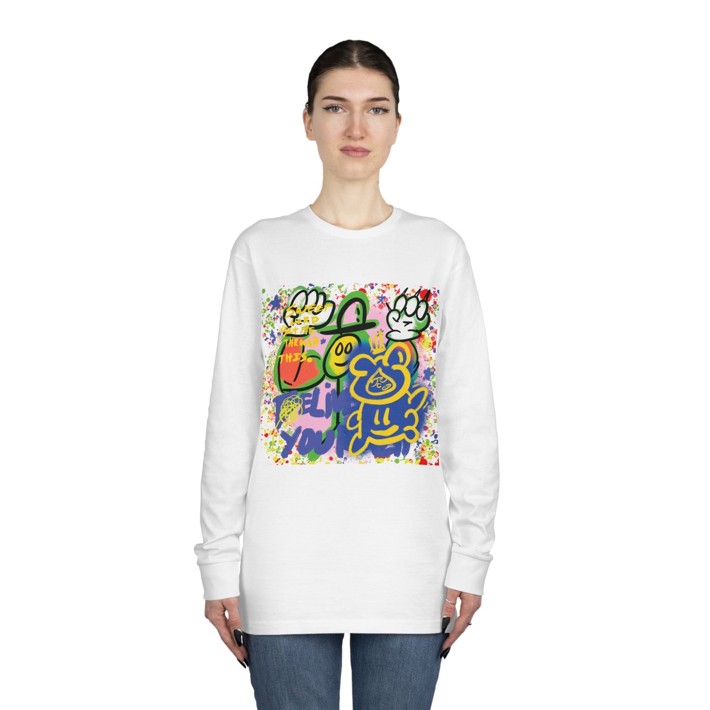 Bear - Long Sleeve Tee,  Streetwear Graphic Crewneck from OurNaturalState.