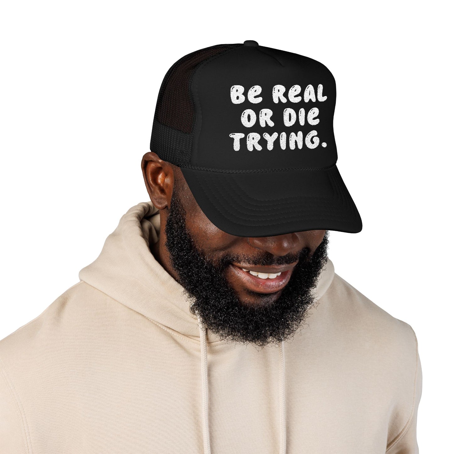 Be real or die trying. - Embroidered Bucket Hat Casual from OurNaturalState.