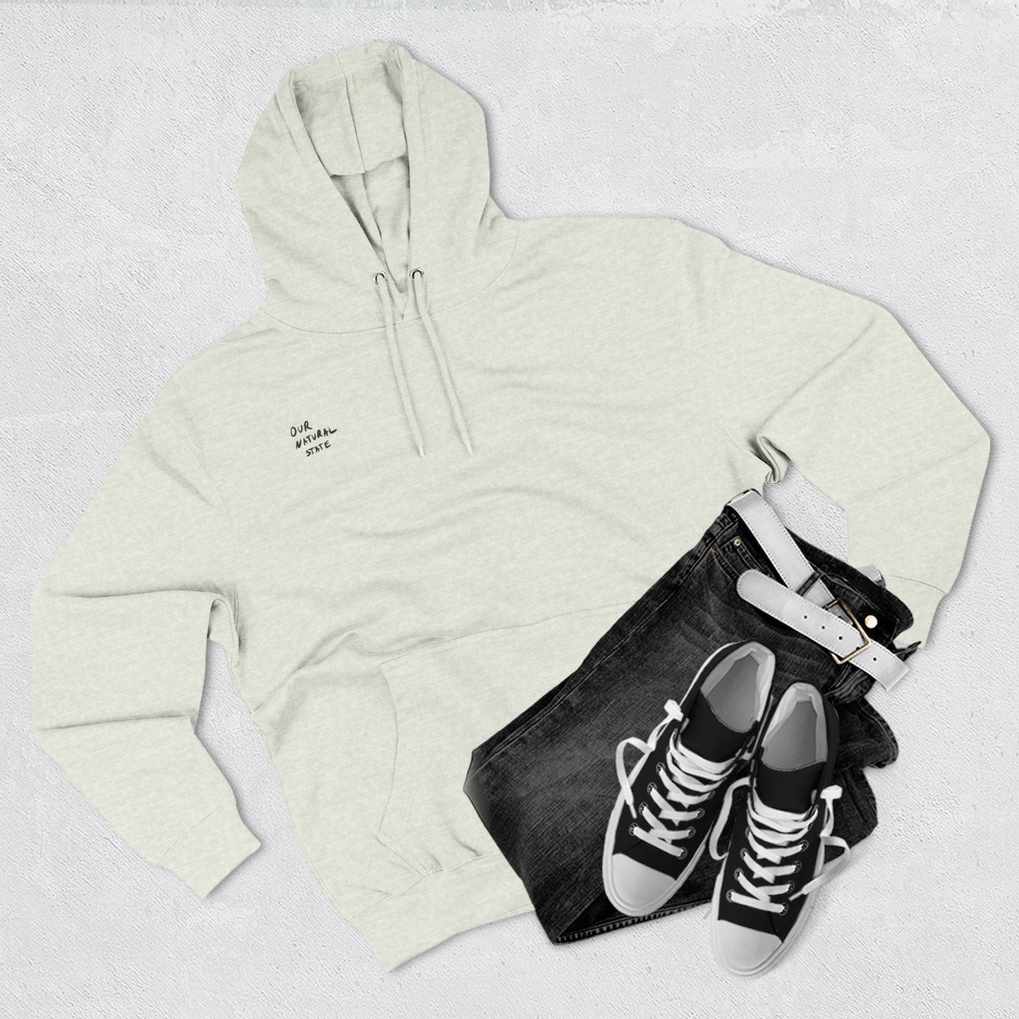 Just be you - Three-Panel Fleece Hoodie from OurNaturalState.