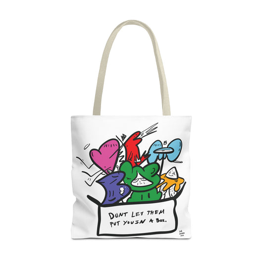 Dont let them put you in a box. - Tote Bag, Everyday Shopping Bag from OurNaturalState.