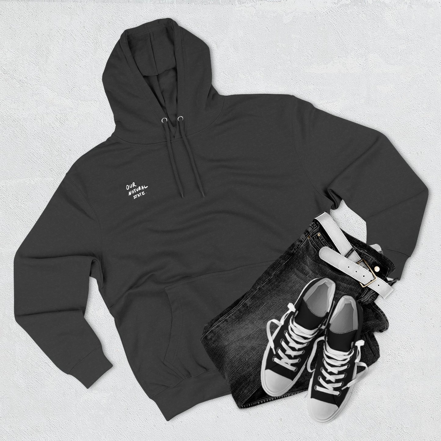 Just be you - Three-Panel Fleece Hoodie from OurNaturalState.