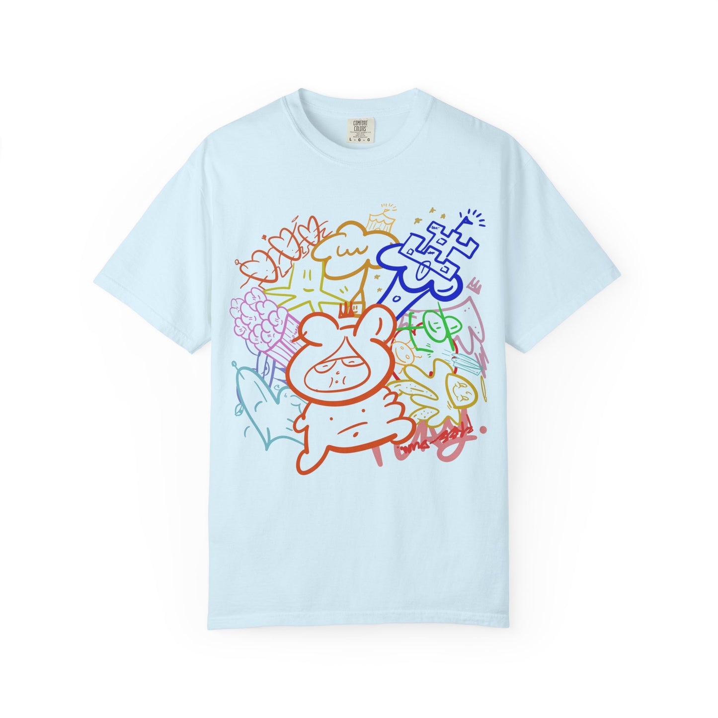 Freinds — Rainbow Sketch Art Tee from OurNaturalState.