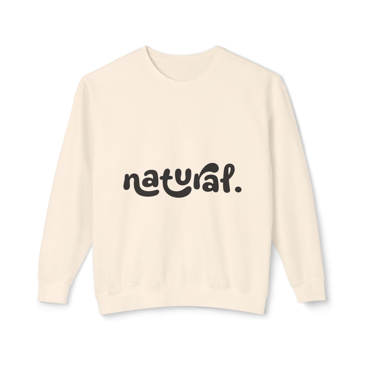 Natural - Hoodie Minimal Script Fleece Pullover from ournaturalstate.