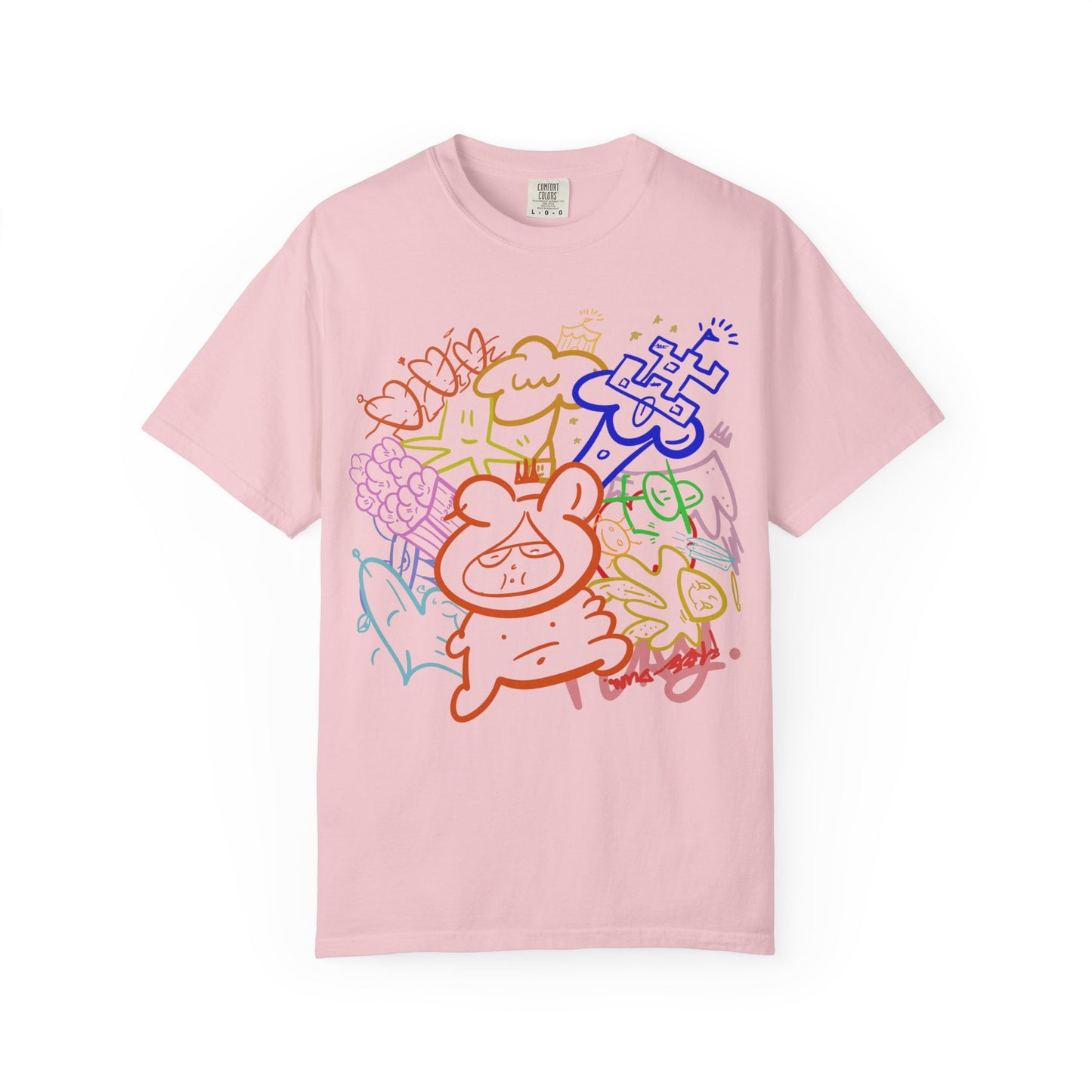 Freinds — Rainbow Sketch Art Tee from OurNaturalState.