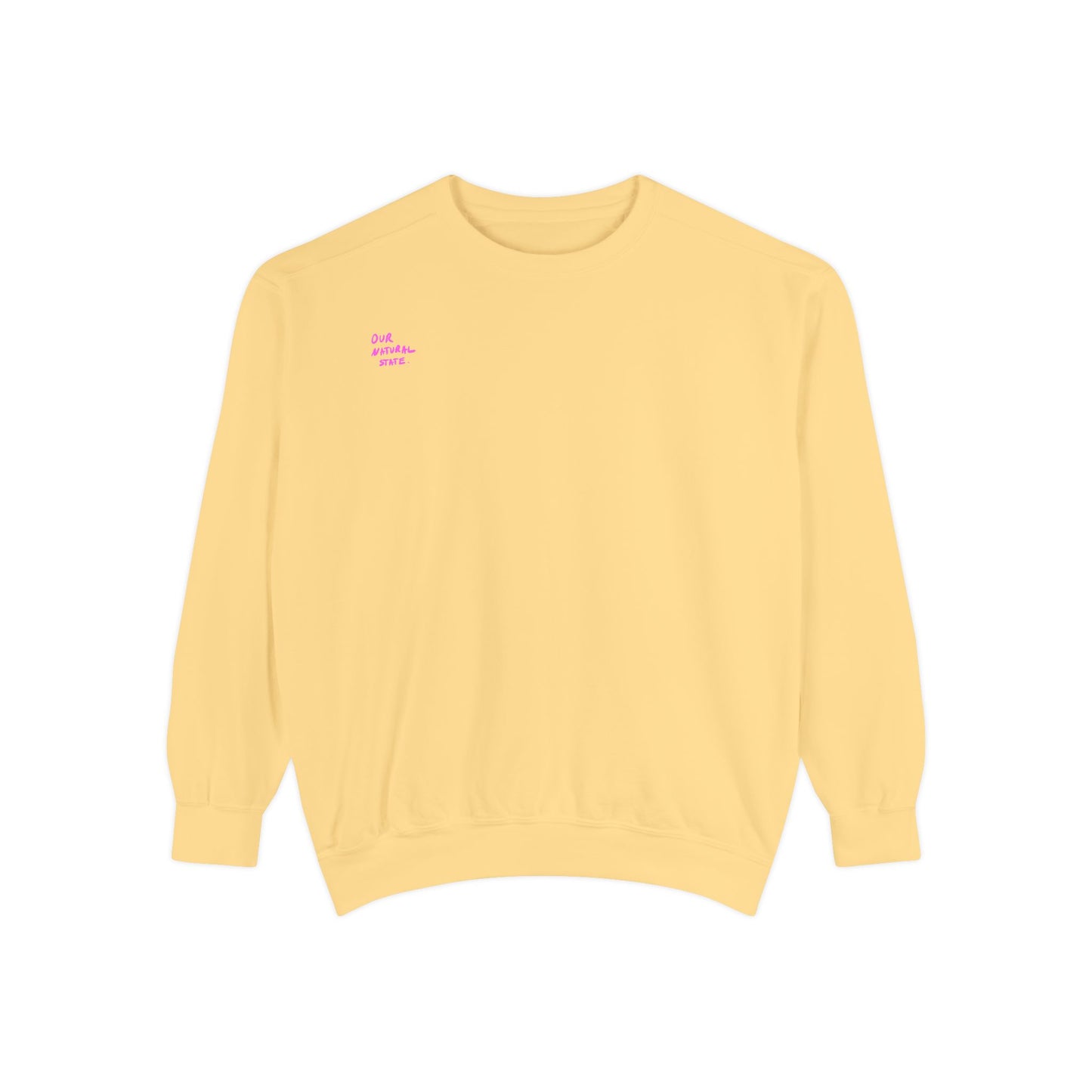 Stop Playing the Same Character All the Time - Neon Script Crewneck sweatshirt from OurNaturalState.