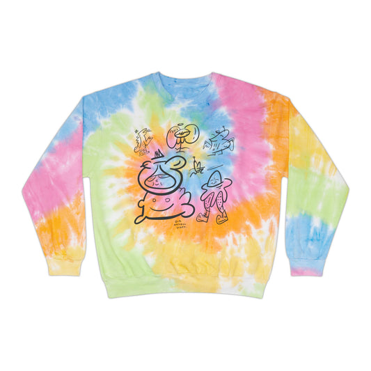 Fans -only - Spiral Tie Dye long sleeve , Colorful Casual Wear for Festivals, fall vibes, Boho Style, from OurNaturalState.
