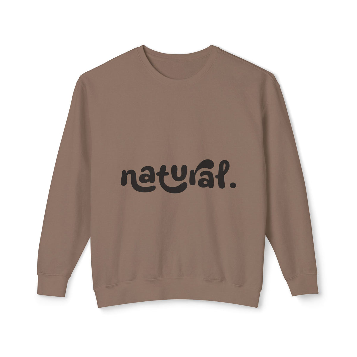 Natural - Hoodie Minimal Script Fleece Pullover from ournaturalstate.
