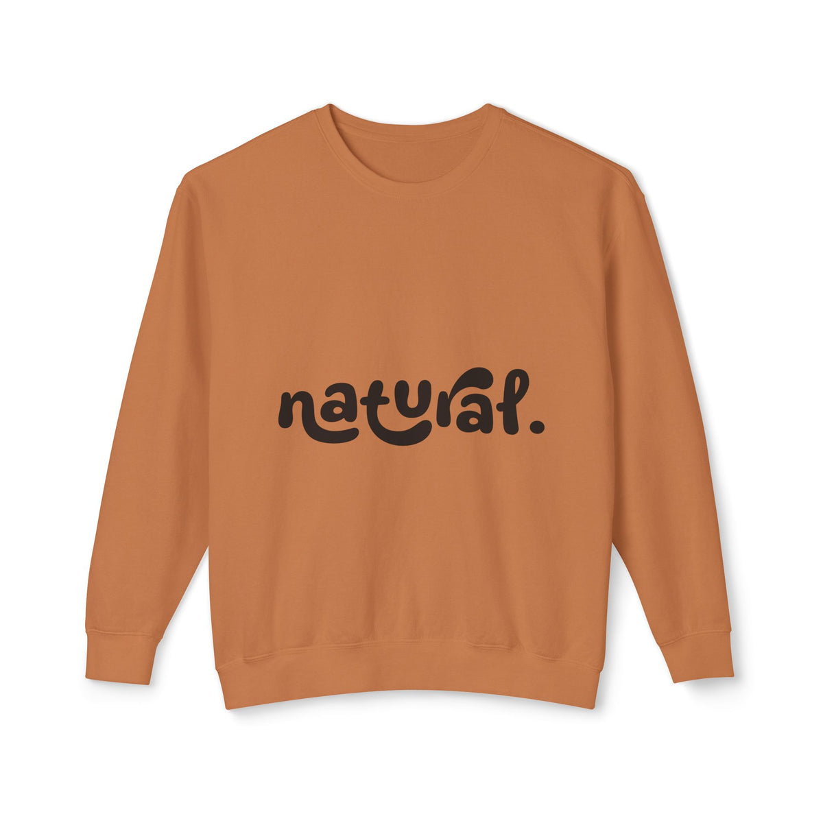 Natural - Hoodie Minimal Script Fleece Pullover from ournaturalstate.