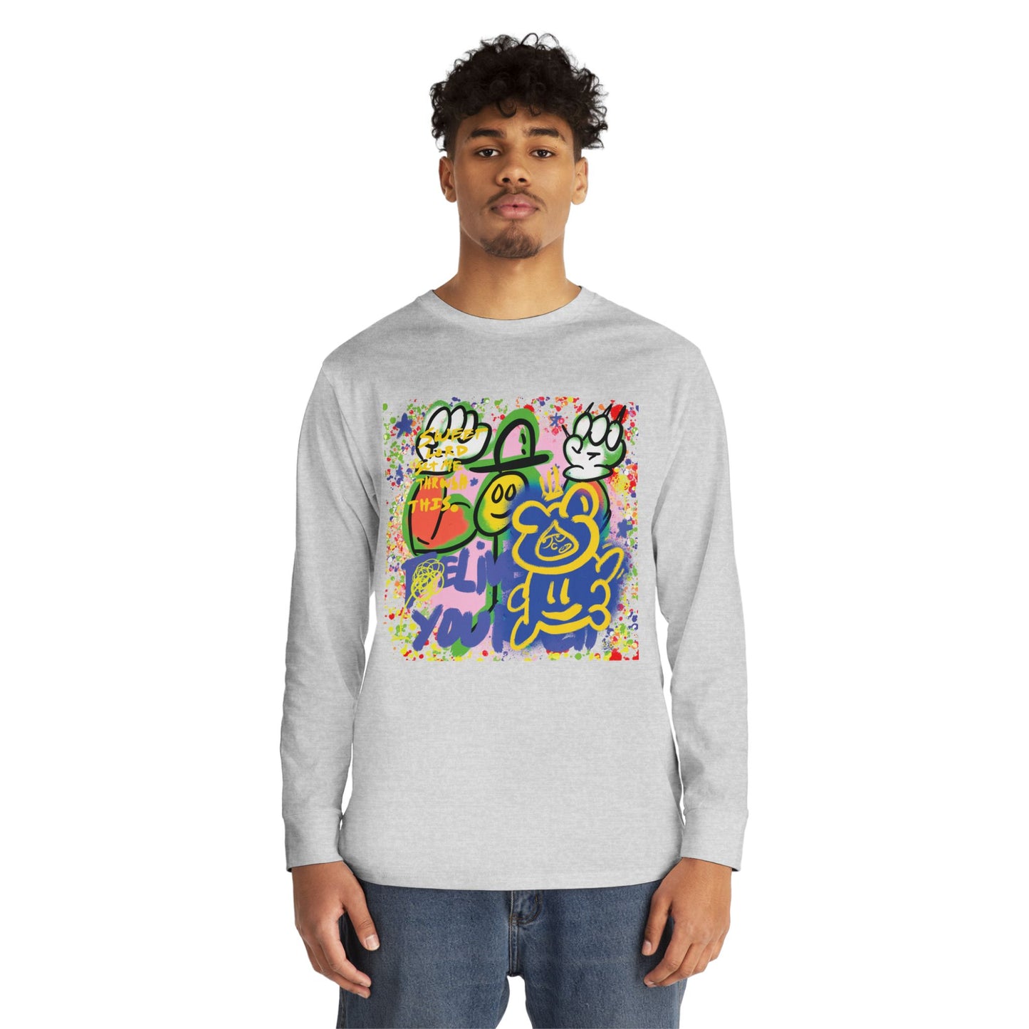 Bear - Long Sleeve Tee,  Streetwear Graphic Crewneck from OurNaturalState.