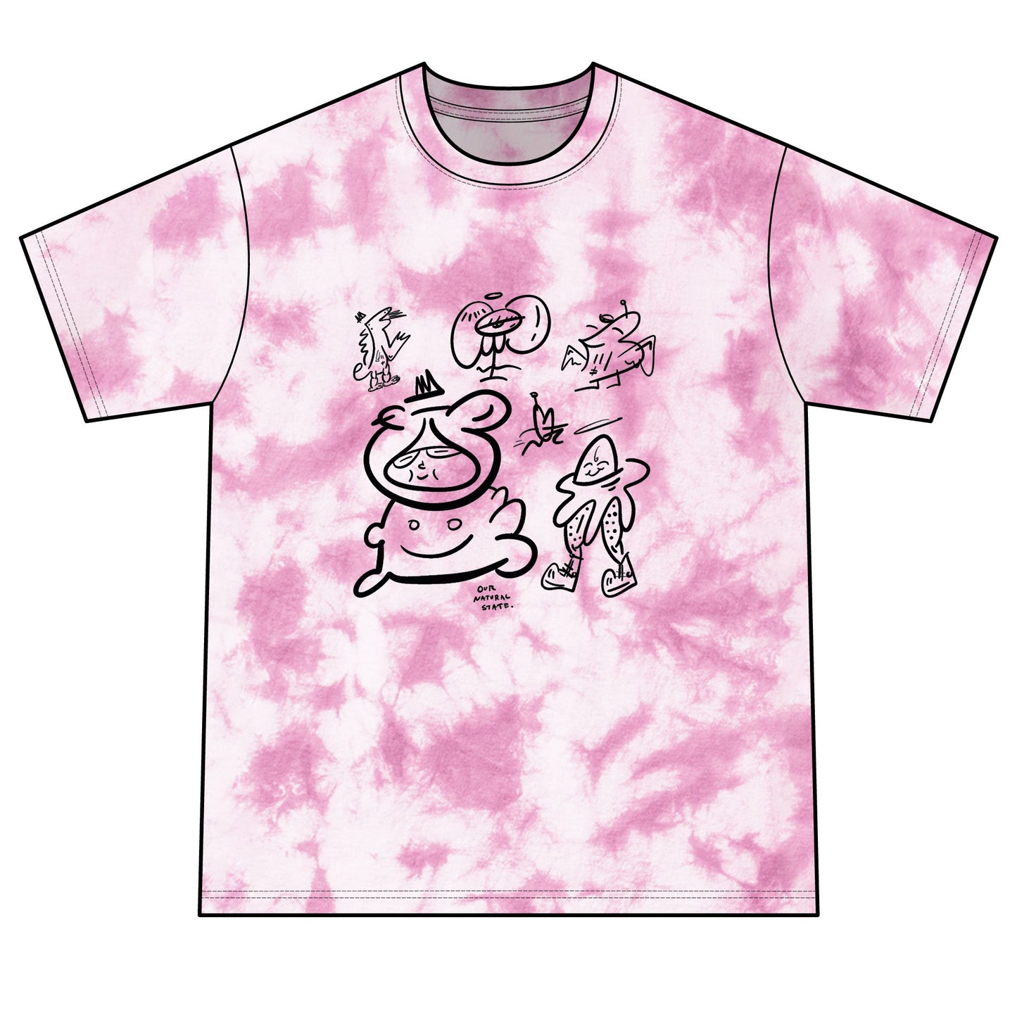 Family. - Spiral Tie Dye Tee, Colorful Casual Wear for Festivals from OurNaturalState.