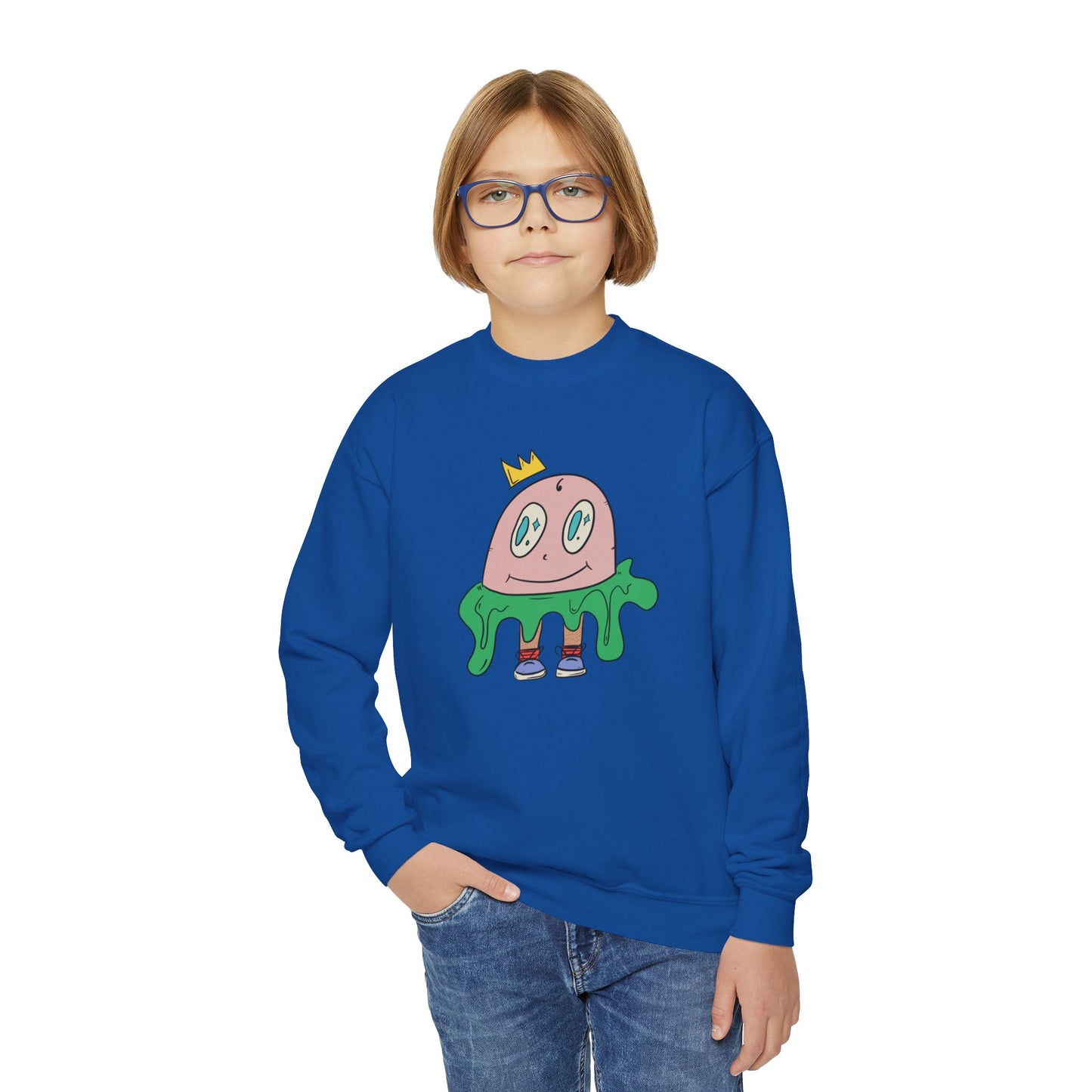 Slimer, Youth Crewneck Sweatshirt from OurNaturalState.