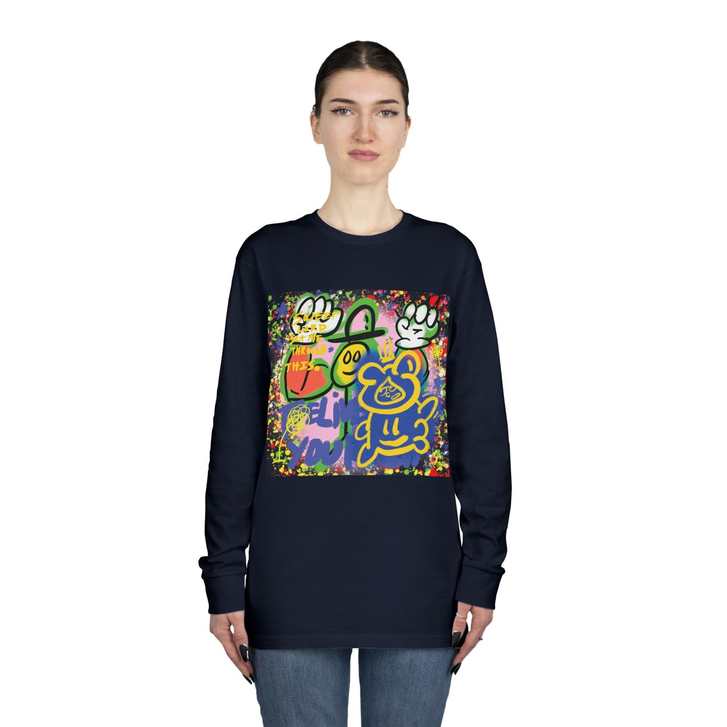 Bear - Long Sleeve Tee,  Streetwear Graphic Crewneck from OurNaturalState.