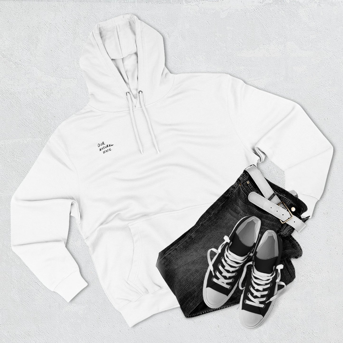 Just be you - Three-Panel Fleece Hoodie from OurNaturalState.