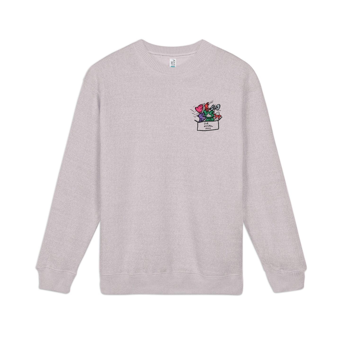 Thankful for a friend. - Cozy Embroidered Nantucket Sweatshirt, Unisex Crewneck from OurNaturalState.