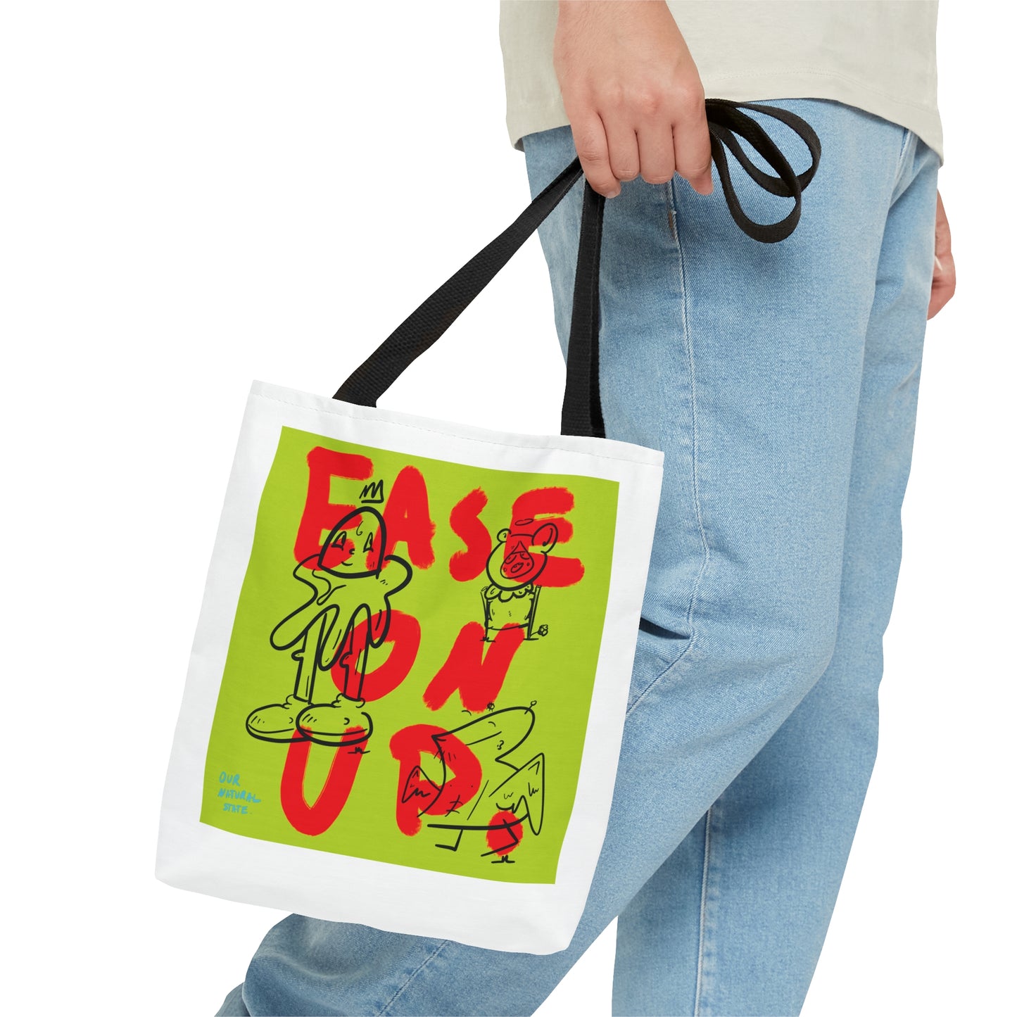 Ease on up - Tote Bag (AOP) from OurNaturalStateOfBeing