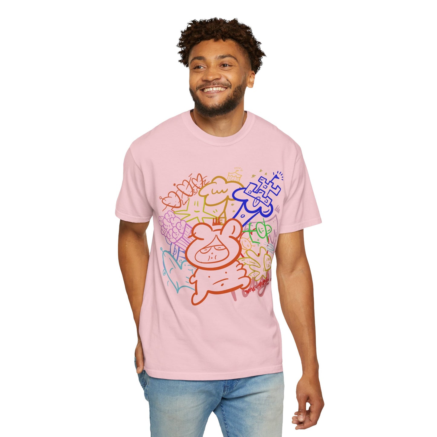 Freinds — Rainbow Sketch Art Tee from OurNaturalState.