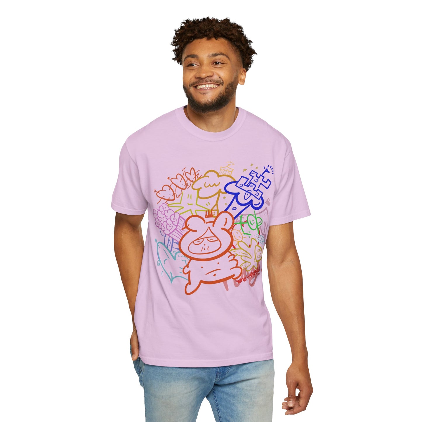 Freinds — Rainbow Sketch Art Tee from OurNaturalState.