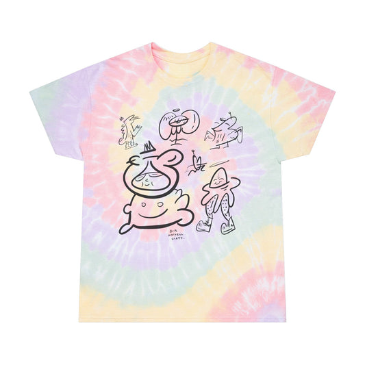 Fans -only - Spiral Tie Dye Tee, Colorful Casual Wear for Festivals, Summer Vibes, Gift for Teens, Boho Style, from OurNaturalState.