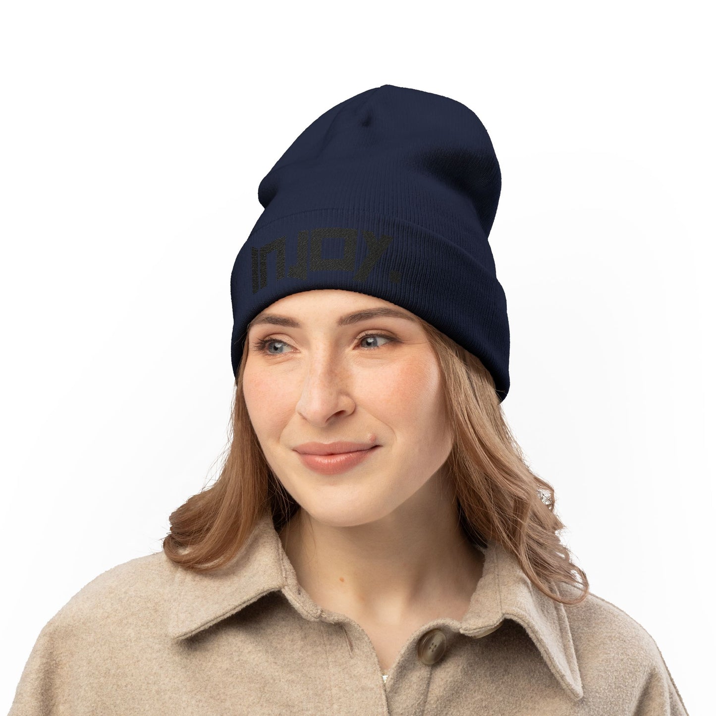 INJOY. - Embroidered Knit Beanie Cozy Beanie from OurNaturalState.