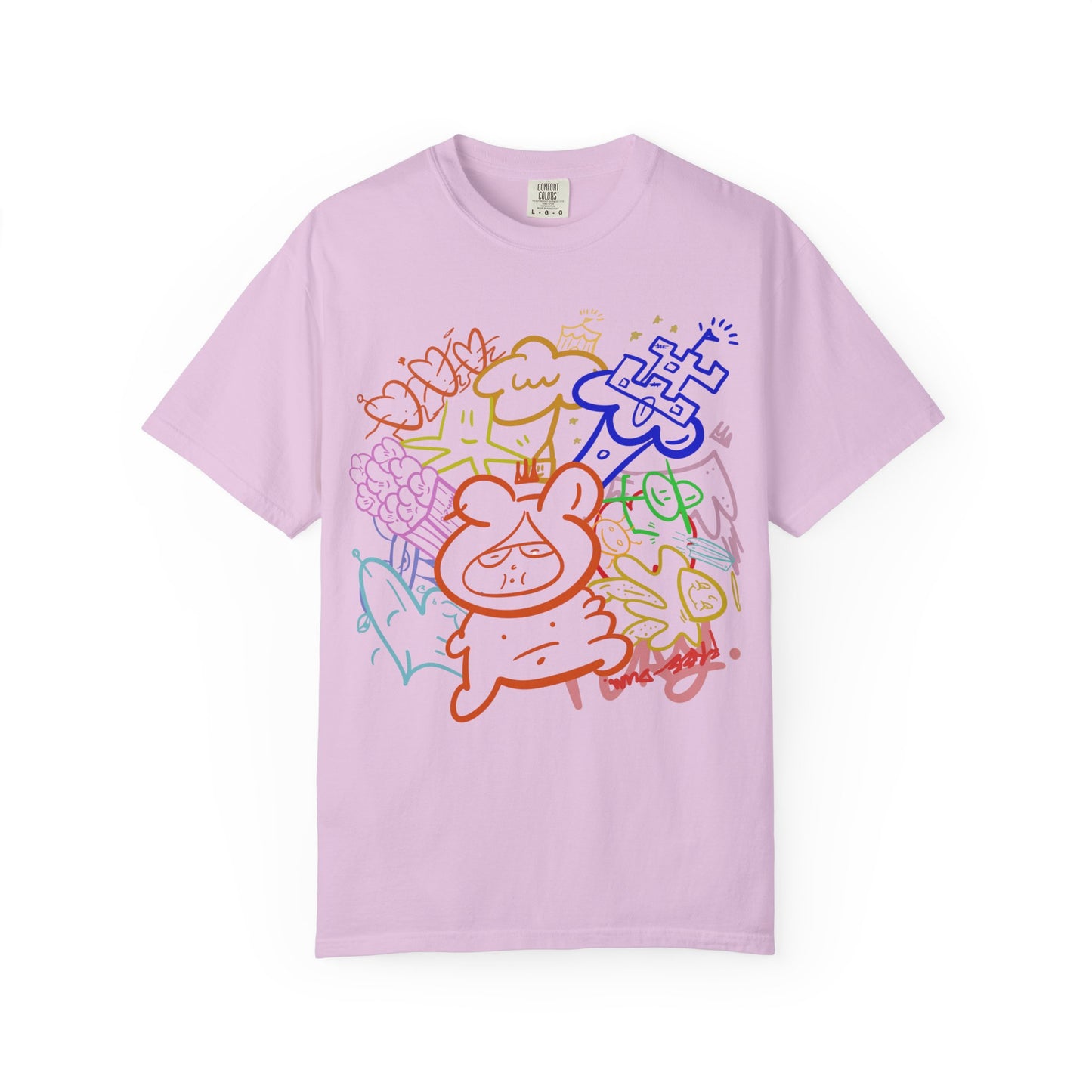 Freinds — Rainbow Sketch Art Tee from OurNaturalState.