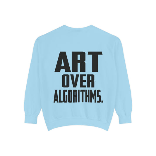 Art Over Algorithms — Graphic Statement Crewneck sweatshirt from OurNaturalState.