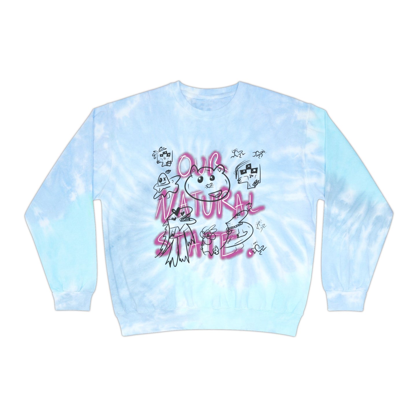 Fans only, Unisex Tie-Dye Sweatshirt from OurNaturalState