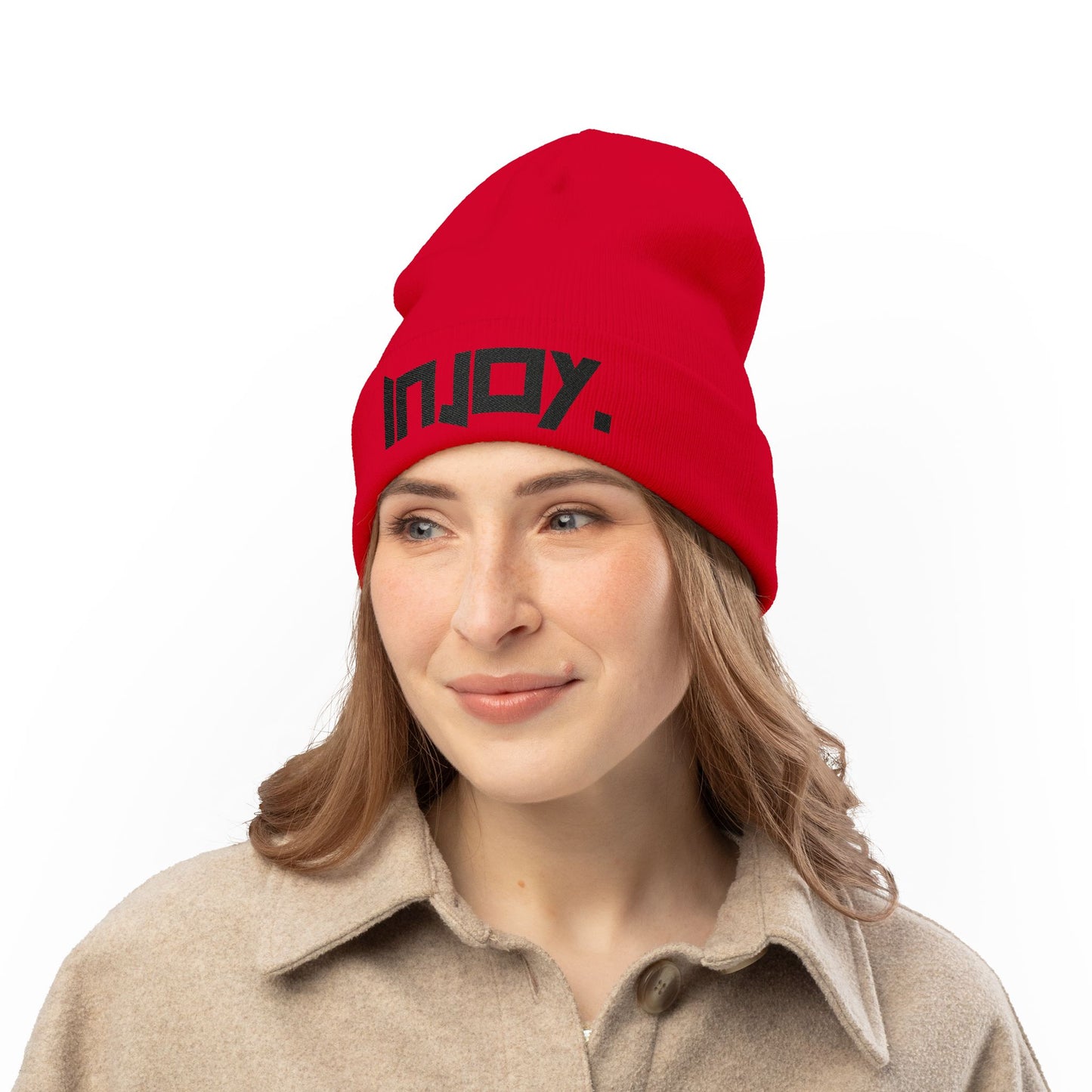 INJOY. - Embroidered Knit Beanie Cozy Beanie from OurNaturalState.