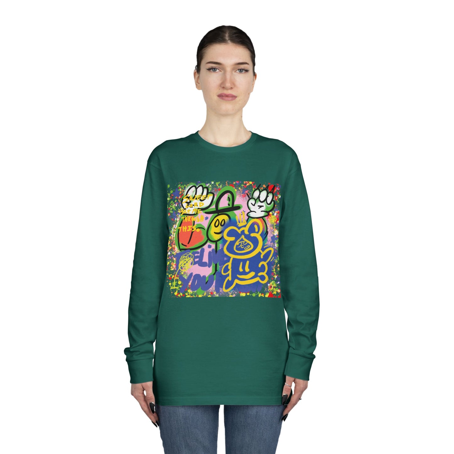 Bear - Long Sleeve Tee,  Streetwear Graphic Crewneck from OurNaturalState.