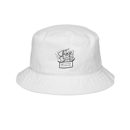 Don’t let them put you in a box - Embroidered Bucket Hat with Unique Design, Fashionable Sun Hat, Summer Accessory, Casual Wear from OurNaturalState.