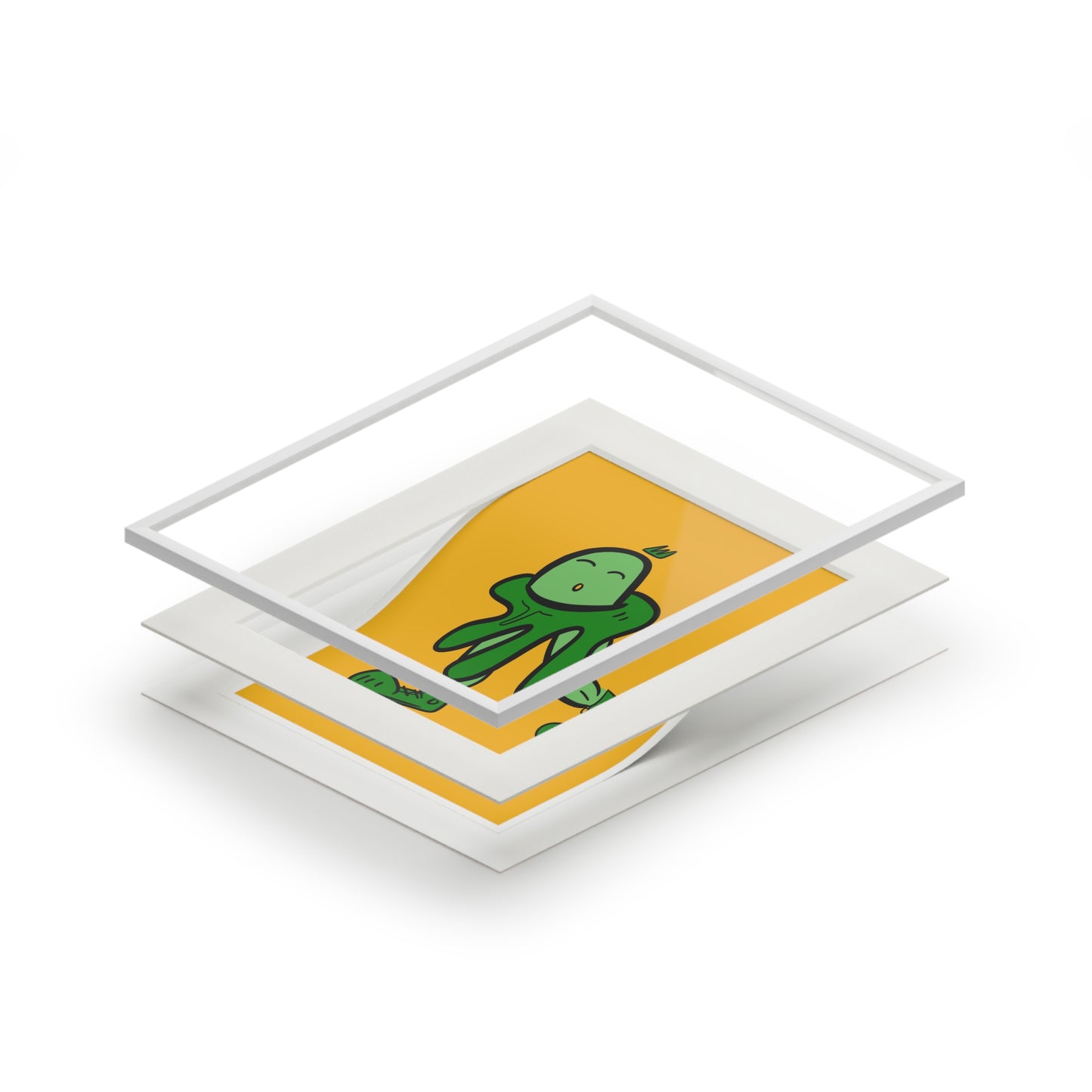 Smooth egg - digital copy print with frame from OurNaturalState.