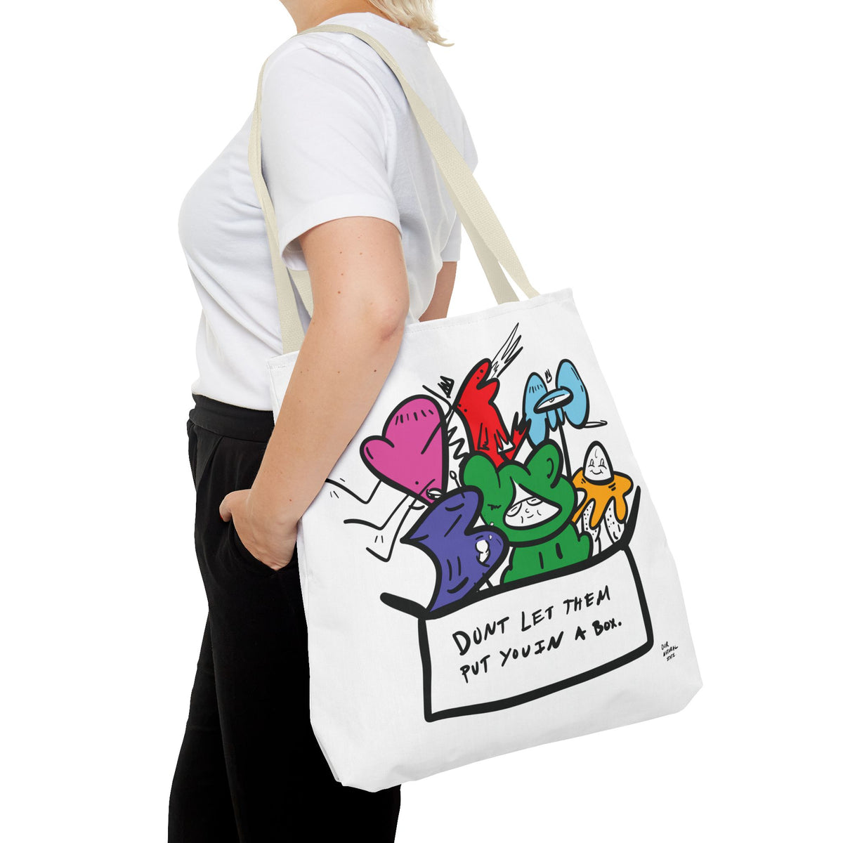 Dont let them put you in a box. - Tote Bag, Everyday Shopping Bag from OurNaturalState.